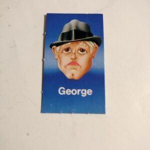 Guess Who Game 1987 Blue George Replacement Card